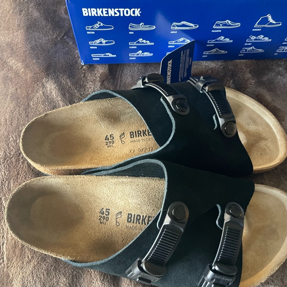 Birkenstock Black Zurich Tech Slide - Picture 2 of 3
